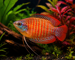 Flame Dwarf Gourami Male