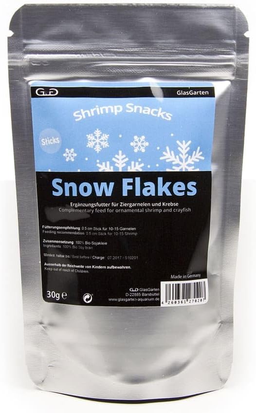GlasGarten - Shrimp Snacks Snow Flakes 30g