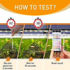 Hygger 8-in-1 Aquarium Water Test Strips, HG006 - 50 Strips