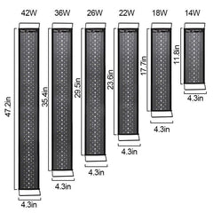 Hygger LED Fish Tank Lights, HG978 - HG978-22W ("24"-30")