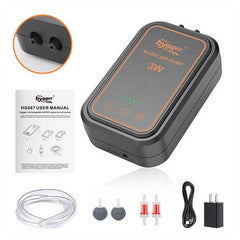 Hygger NEV Rechargeable Air Pump, HG087 - 3W for tanks up to 170 Gal.