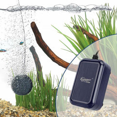 Hygger Sapphire Aquarium Air Pump, HG037 - 2W Single for 5-30 Gal.