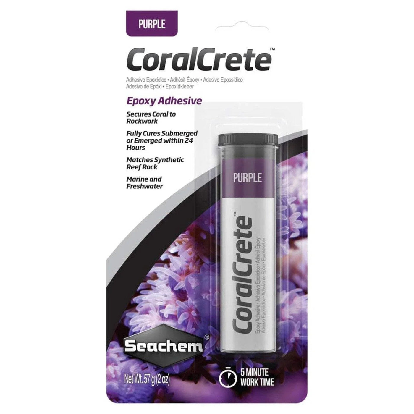 Seachem - CoralCrete - Purple 2 oz.